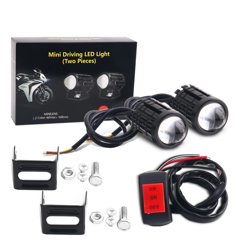 Universal Motorcycle Led Headlight Projector - 1/2PCS Universale Del Motociclo HA CONDOTTO