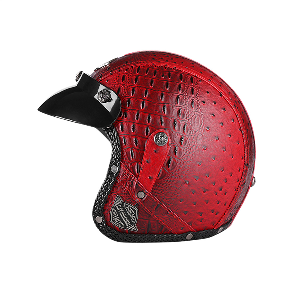 Vintage Open Face Retro Helmet - Caschi da moto retrò a faccia