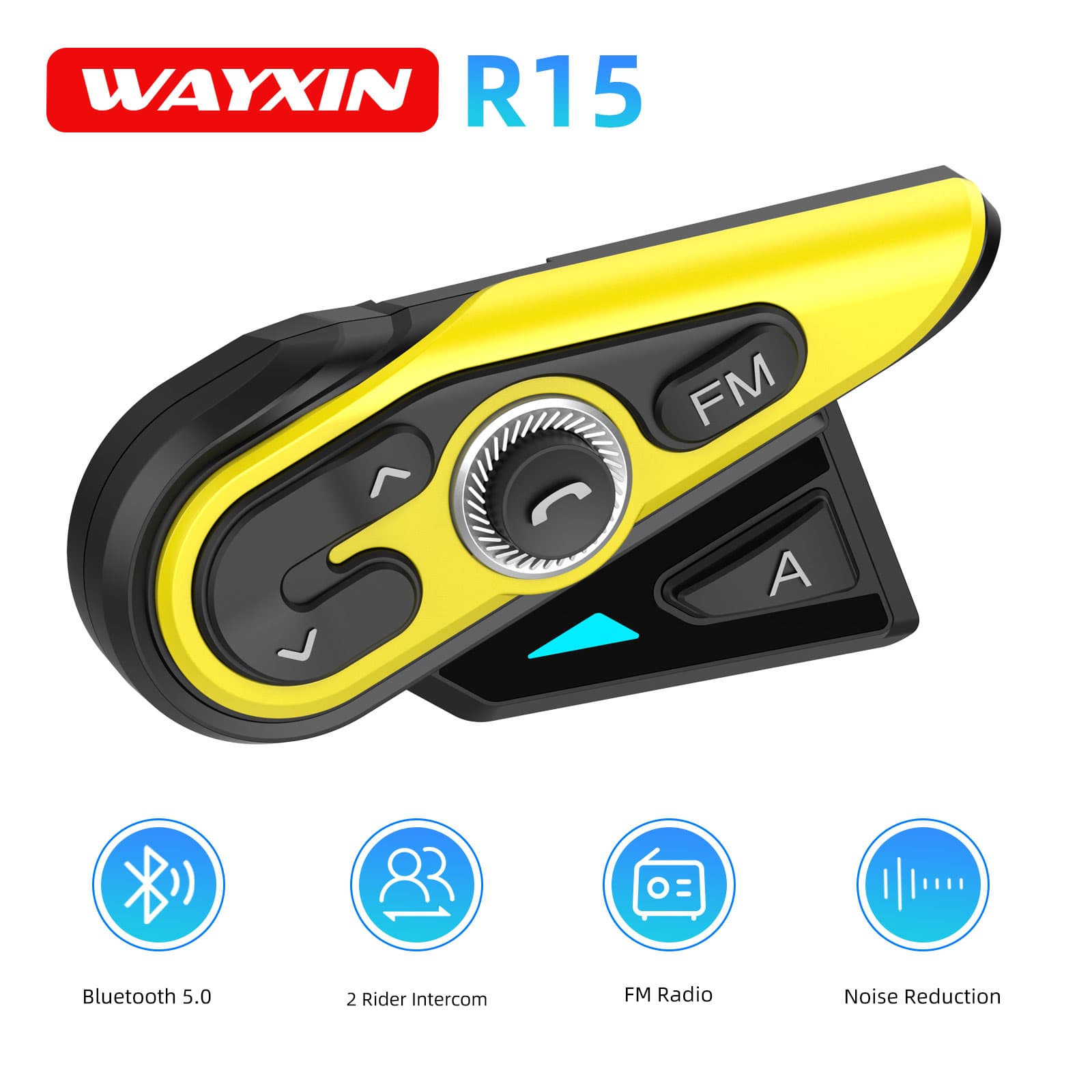 WAYXIN R15 Interfono per Casco - Universal Motorcycle Helmet Intercom Headset recensione e prezzo