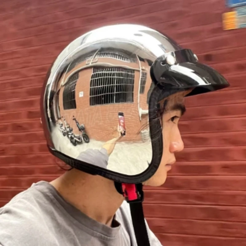 Casco Moto Retrò Aperto Placca - Vintage Open Face Retro Helmet recensione e prezzo
